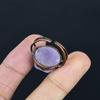 Amethyst Handmade Gemstone Ring, Copper Electroformed Ring Antique Jewelry, Adjustable Ring Engagement Gift