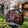 Custom Name Personalized Football Print Umbrella, Auto Open Close, 8‑Rib Sturdy Frame, Commute Camping Hiking Use, Birthday Gift