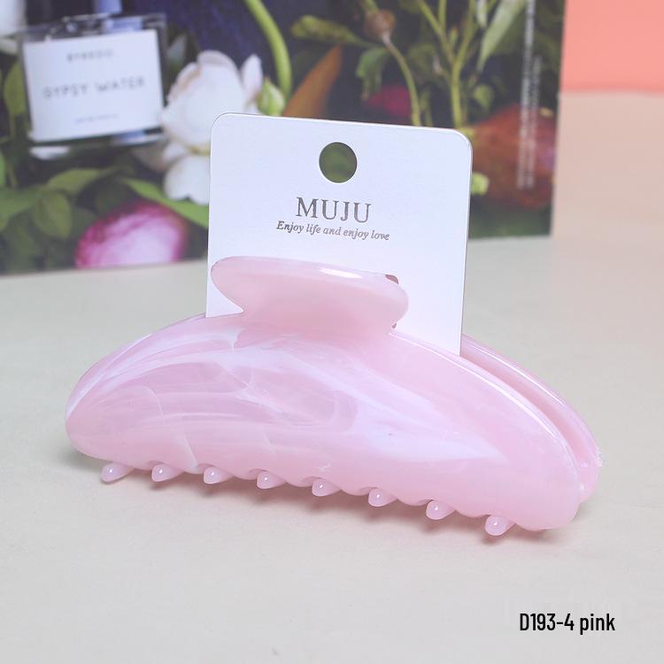 

Элегантная заколка-акула на карточке с мраморным облачным узором из имитации ацетата, полукруглая клипса-полумесяц