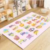 Cartoon-Tier-Alphabet-Druck Teppich Kinder Krabbelmatten Kinder Spielzimmer Frühförderung Bereichsteppich Schlafzimmer Wohnzimmer Bodenmatte