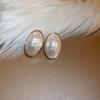 "Retro Silver Needle Irregular Pearl French Earrings - Niche Design and Fashionable"