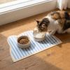 Leak-Proof Pet Placemat Anti Slip Cat Bowl Mat Cat Head Shaped Pet Meal Mat  Multi-Pet Household
