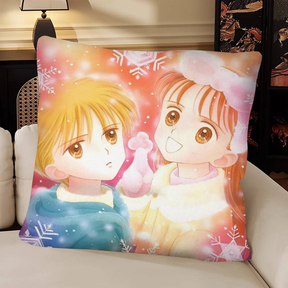 Anime Kodocha Pillow Case Fashion Square Pillowcase Bedroom Sofa Room Ins Decoration Leisure