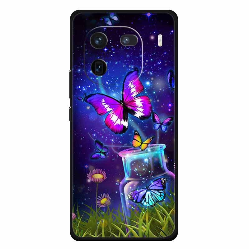 Für Vivo Iqoo 12 Hülle Weiches Silikon Katze Eule Mode Rückseitenabdeckungen für Vivo iQOO 12 Pro Hüllen Marmor Stoßfeste Handyhüllen Iqoo12