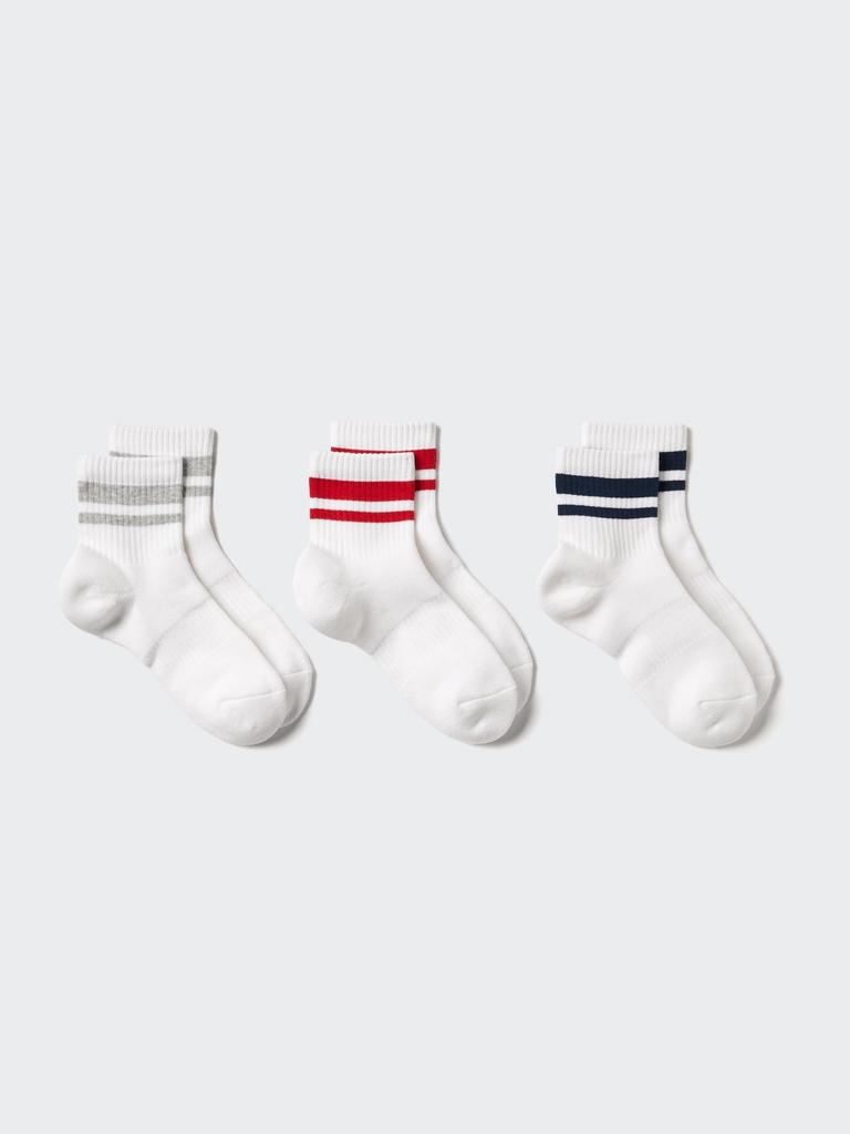 Uniqlo Japan Socks 3 Pair Pile Line