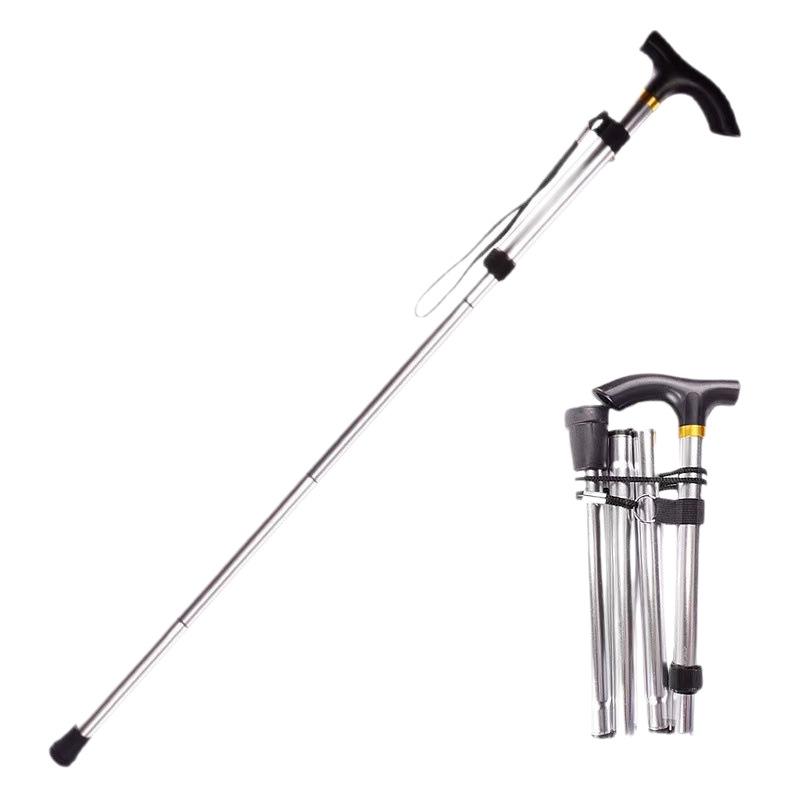 Telescopic Folding Trekking Poles: Five-section Walking Sticks for Climbing, Hiking, & Support for the Elderly.
