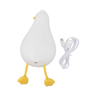 Enten Schlaflicht Silikon Niedlich Tierförmig USB Wiederaufladbar Mini Klatsch Nachtlicht
