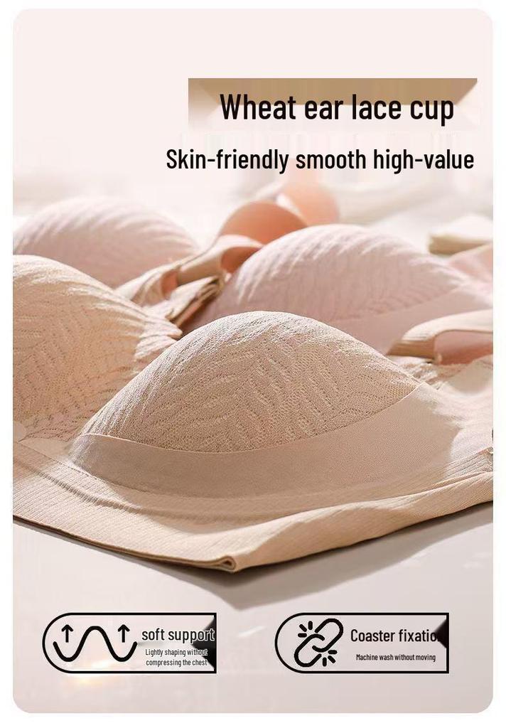 Second Generation Seamless Push-Up Bra for Women - Thin, No Underwire, Anti-Sagging, Side Bust Control