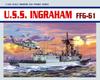 PLATZ Dragon US Missile Frigate Ingraham Plastic Model Kit DR7068 1/700 FFG-61 (Ship)