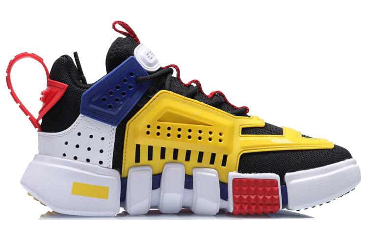 Li Ning Enlightenment Textil, Synthetikleder Dämpfung Rutschfest Abriebfest Niedrig geschnitten Freizeitschuhe AGBQ122-3