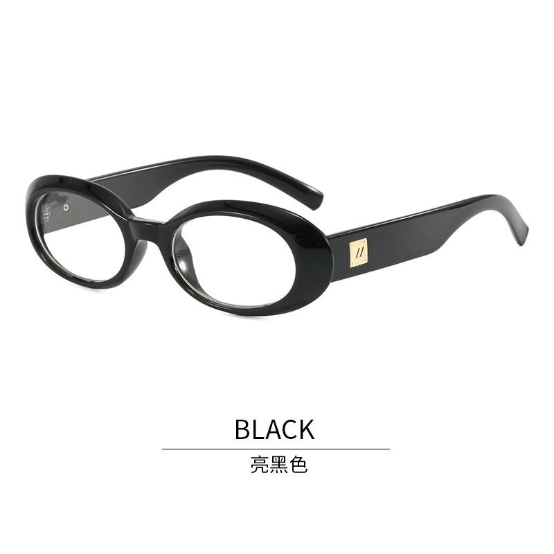 Oval Shape Men’S Eyewear Frames Korean Style Anti Blue Light Women'S Glasses Frame Decorative Glass