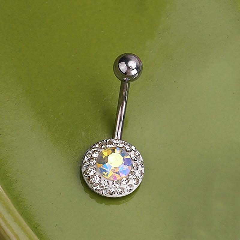 Sweet Dinosaur Navel Ring Zircon Heart Strawberry Belly Button Ring For Women Body Piercing Decor Vacation Leisure Beach Jewelry