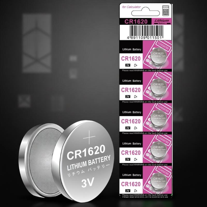 10/5Pcs CR1620 Button Cell Batteries High Performances 3V Power for Electronics Toys and Remote Controls Watches