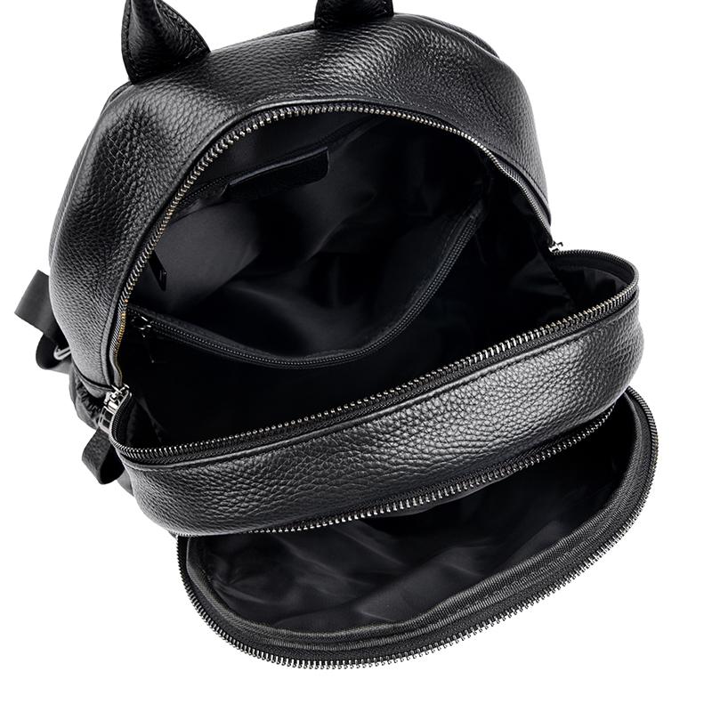 Women's Genuine Leather Backpack  Soft Leather School Bag  Large Capacity Travel Bags