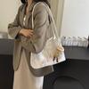 Large Capacity Shoulder Bag Women New Design Striped Tote Bag Nylon Underarm Bag  Office Worker