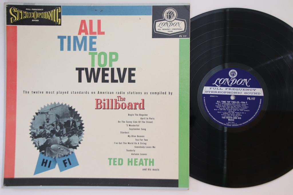 LP Record TED HEATH - All Time Top Twelve PS117 LONDON 1958 US Jazz Used