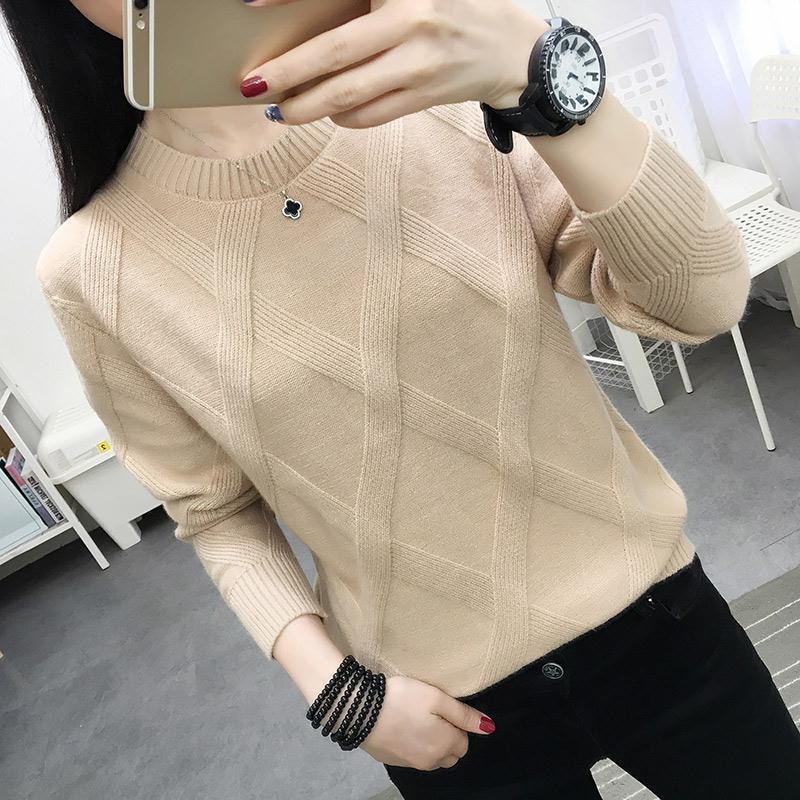 Sweater Women s Pullover Base Shirt Loose Base Top Knitted Sweater Women S