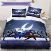 Juego de Ropa de Cama con Patrón de Hollow Knight Funda Nórdica Funda de Almohada Decoración del Hogar Regalo de Cumpleaños (1 * funda de edredón + 2 * fundas de almohada sin relleno)42