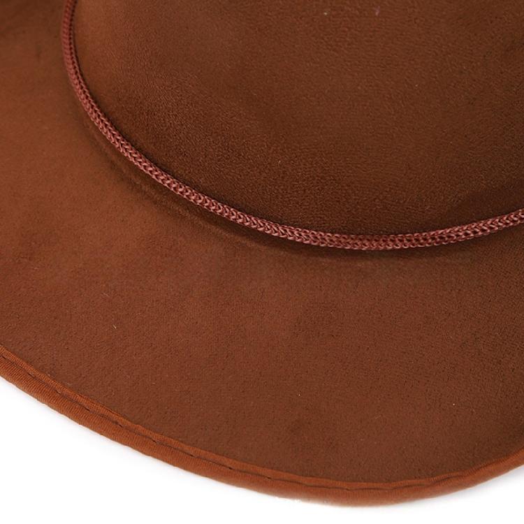 Breathable Cowboy Hats Adjustable Band Adjustable Band Brown Color Western Theme Party Outdoor