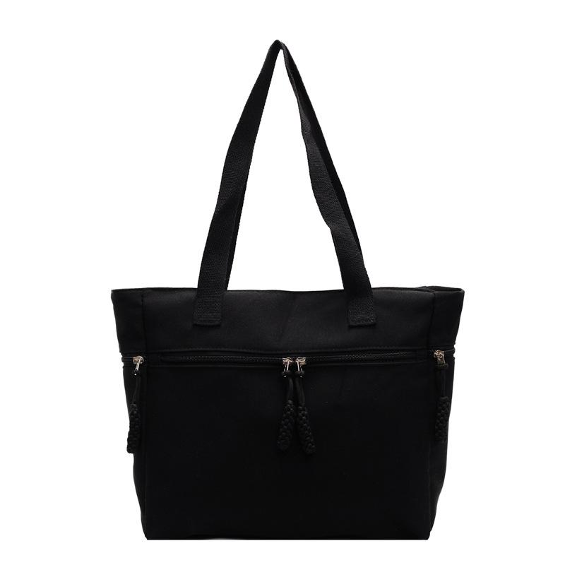 Geantă de culoare solidă Geantă de umăr pentru navetiști de capacitate mare Geantă tote pentru subrat