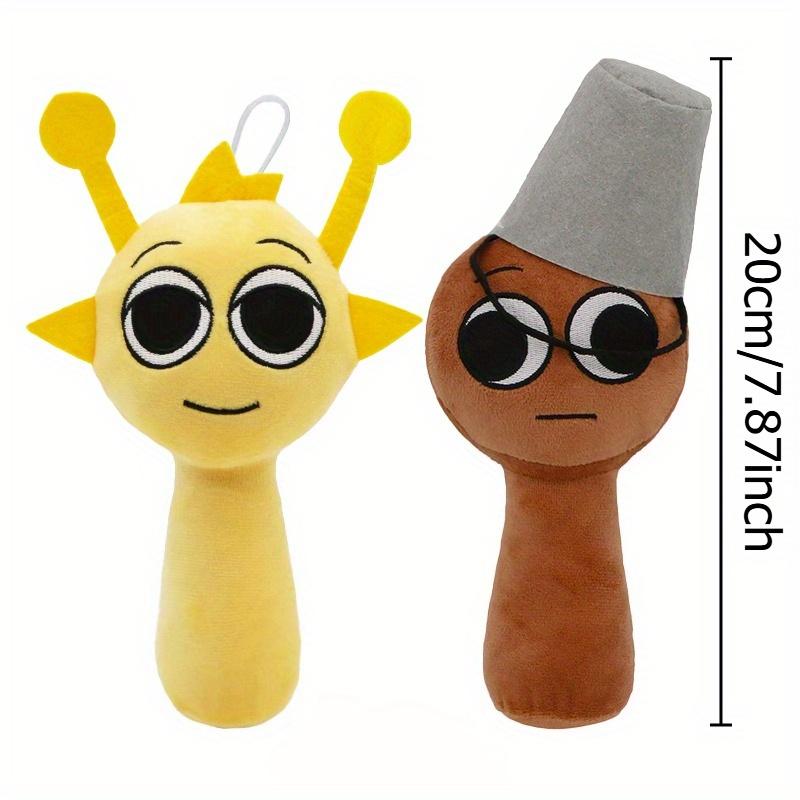 2pcs Sprunki Plush Rhythm Box Toy, Featuring Iconic Characters Simon and Blud Perfect Stuffed Gift for Birthdays, New Year, or Christmas Presents