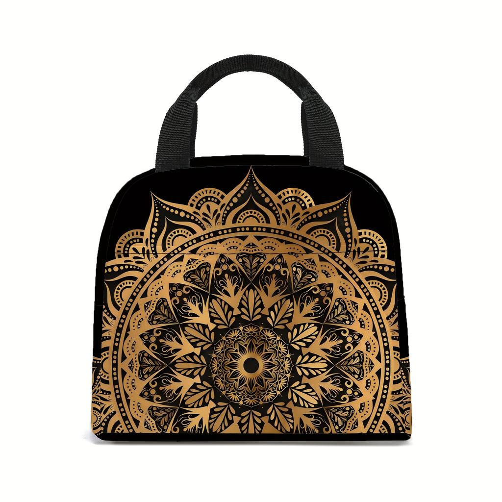 Mandala Lunch Bags, Insulated Tote Bag , Portable Tote Ice Bags, Multi-Purpose Lunch , Insulated for M
