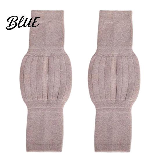 Thermal Knee Braces 1 Pair Knit Leg Warmers for Elderly Women Soft Stretchy Winter Thick Sleeves Anti-slip Long Boot Socks Cold Weather Breathable