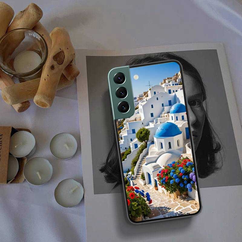 

Греция летом. Чехол для телефона Санторини для Samsung Galaxy S22 S25 Ultra S21 S10 Plus S26 Edge S20 S23 S24 FE Силиконовый Samsung S10 PLUS