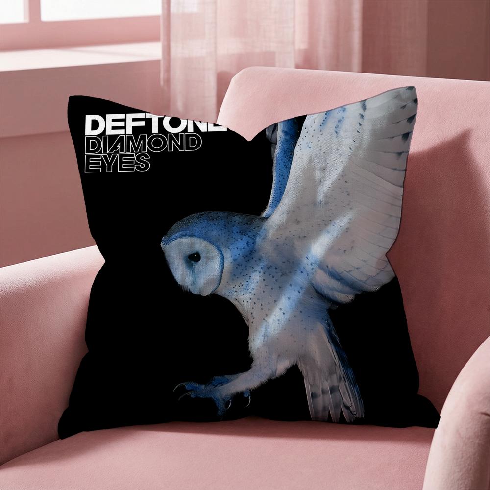 Deftones Cushion Cover Multi-Scene Pillow Cover for Home & Car - Reversible, Soft & Durable for Daily Use