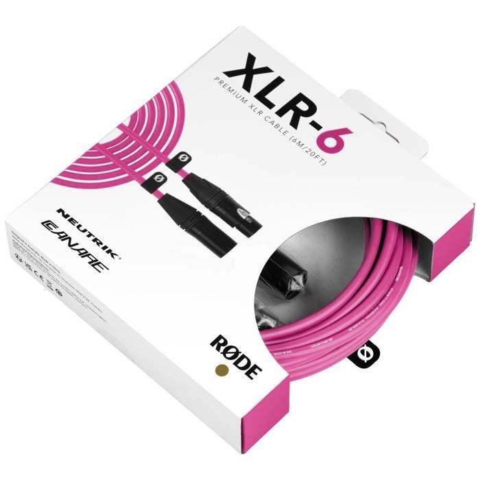 Rode XLR6M-P XLR Câble de liaison rose
