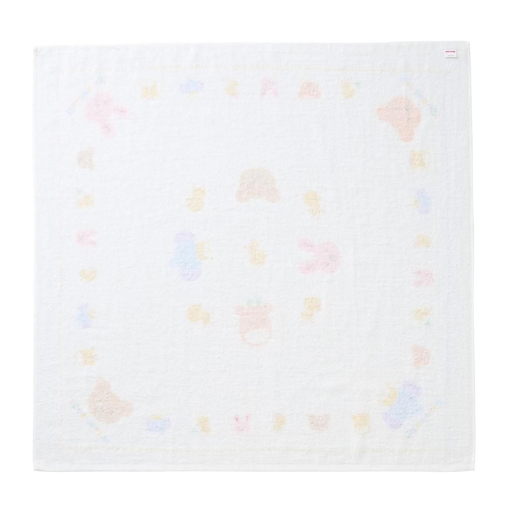 MIKI HOUSE Gauze Bath Made In Perfect for Baby Baby Baby Baby Baby Shower White Towel, 100% Cotton, Japan, 90x90cm, Shower, Boy, Girl, Clothes, Gift,