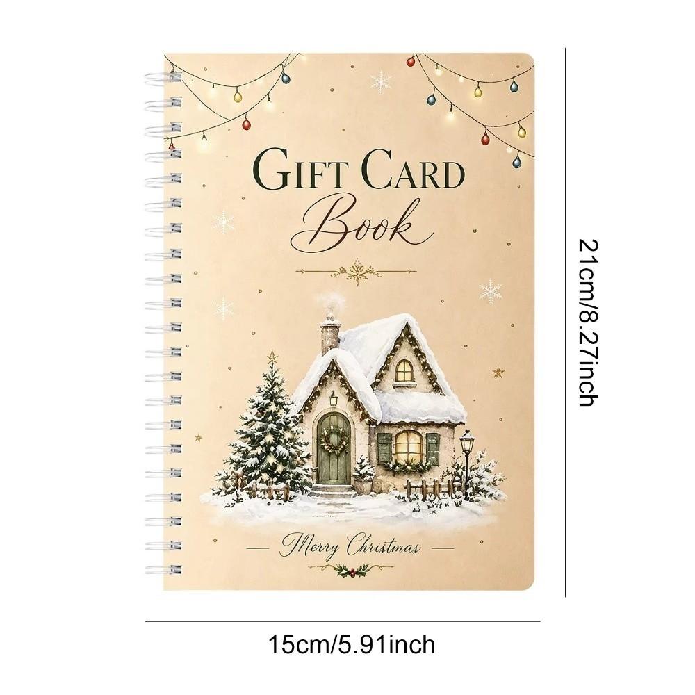 Christmas Theme Gift Card Holder Book Redemption Coupons Greeting Card Album Xmas Party