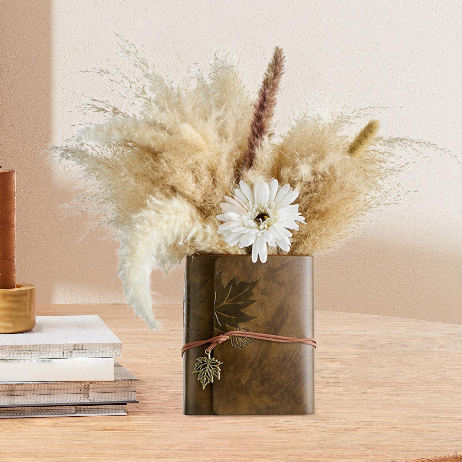 

Notebook Flower Vase Plants Container Desk Ornament Photo Prop Arrangement Decorative