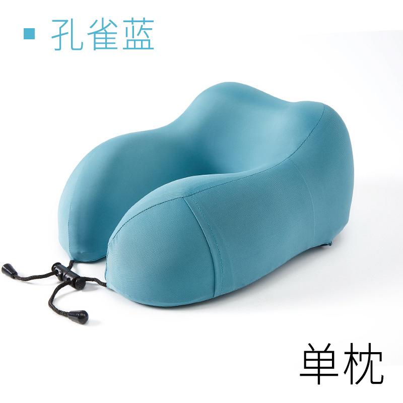 Portable Cooling Ice Silk Memory Foam U-Shaped Neck Pillow - Cervical Support for Office Nap, Flight & Summer Travel