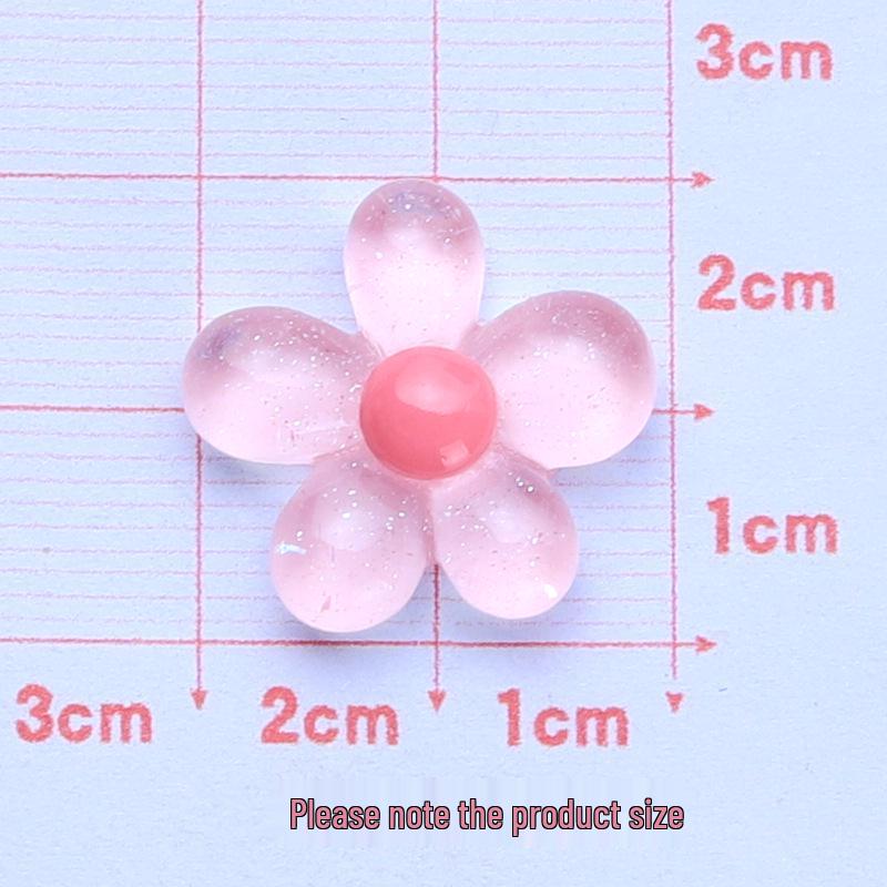 Ice-Clear Fine Glitter Flower Resin Fridge Magnet & DIY Phone Case Craft Supplies