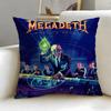 classic band Megadeth Cushion Cover Soft  EasyWash Pillow Case  Versatile for Couch Bed Travel and Office