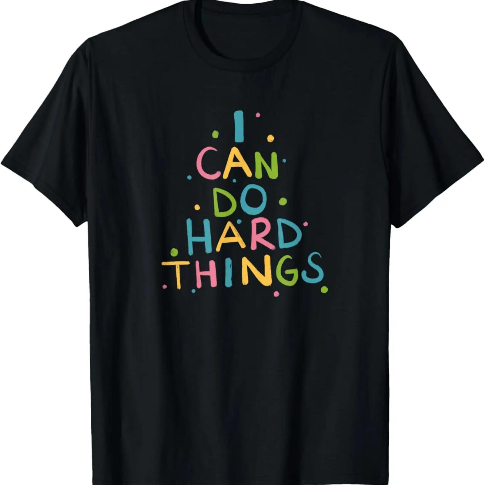 

I Can Do Hard Things Cute Elementary Teacher T-Shirt XXXXXL чёрный