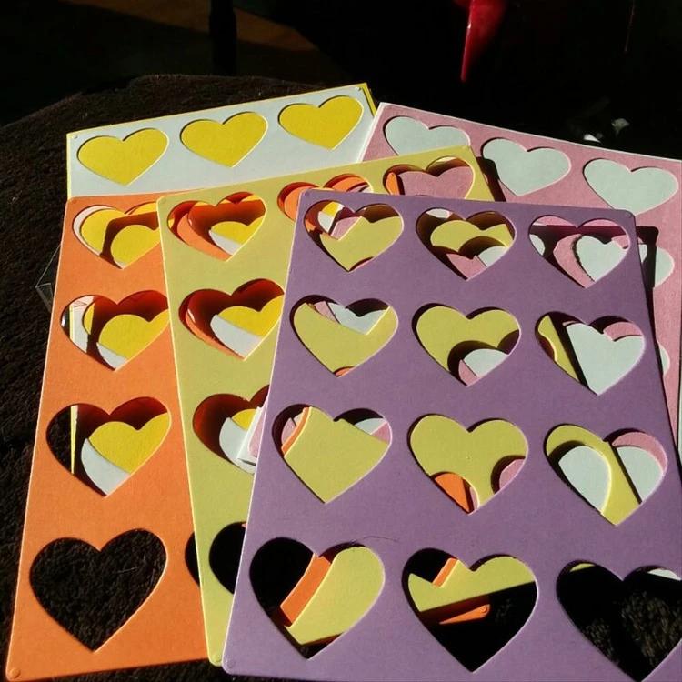 

Love Background Metal Cutting Dies New For Craft Dies Scrapbooking Album Embossing Die Cut Heartshaped Hollow Cover коричневый