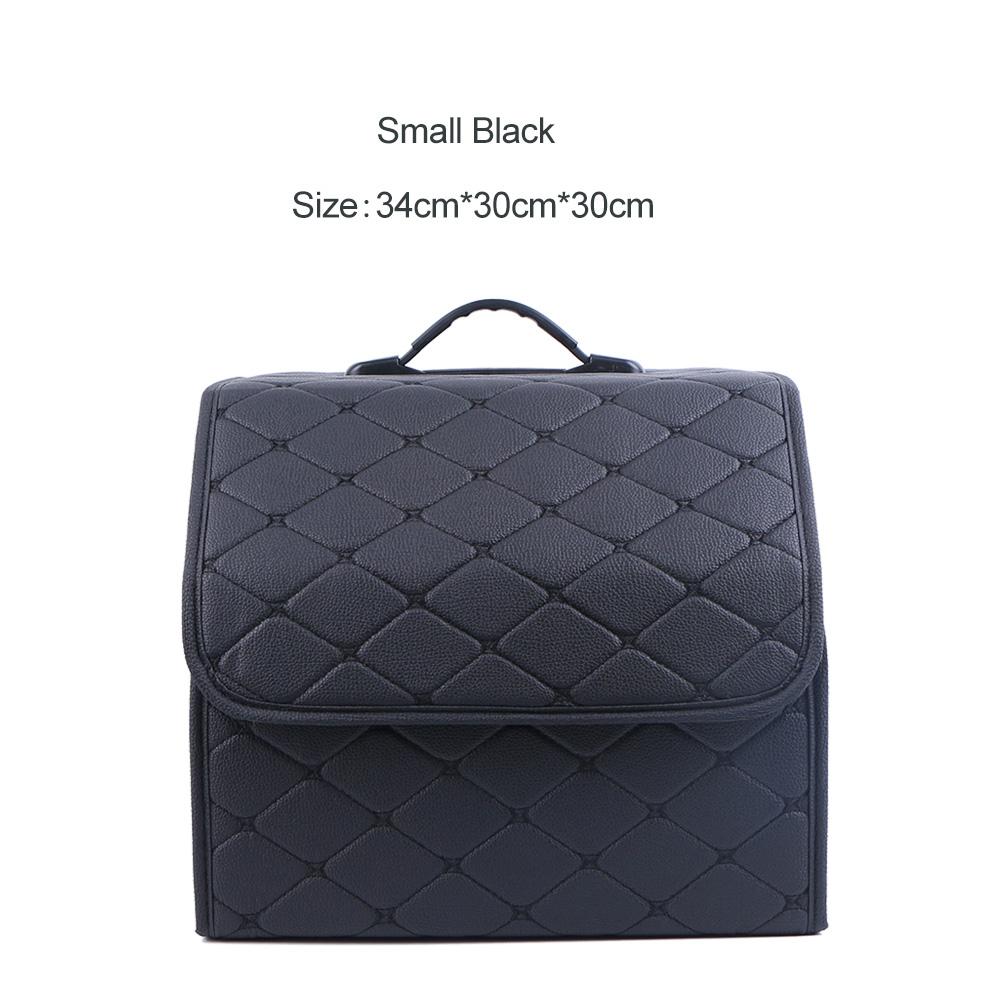 Collapsible Car Organizer Box For Trunk Portable Pu Leather Storage Box Multipurpose Auto Accessories Organizer Bag In The
