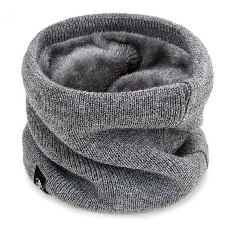 1-5PCS Soft Knit Neck Warmer Scarf for Men Women Winter Fleece Lined Cycling Neck Scarf Protector Comfortable Neck Cover