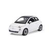 Bburago 1/24 Fiat 500 2007 White / Diecast Miniature Car, Ready-to-Display 18-22106