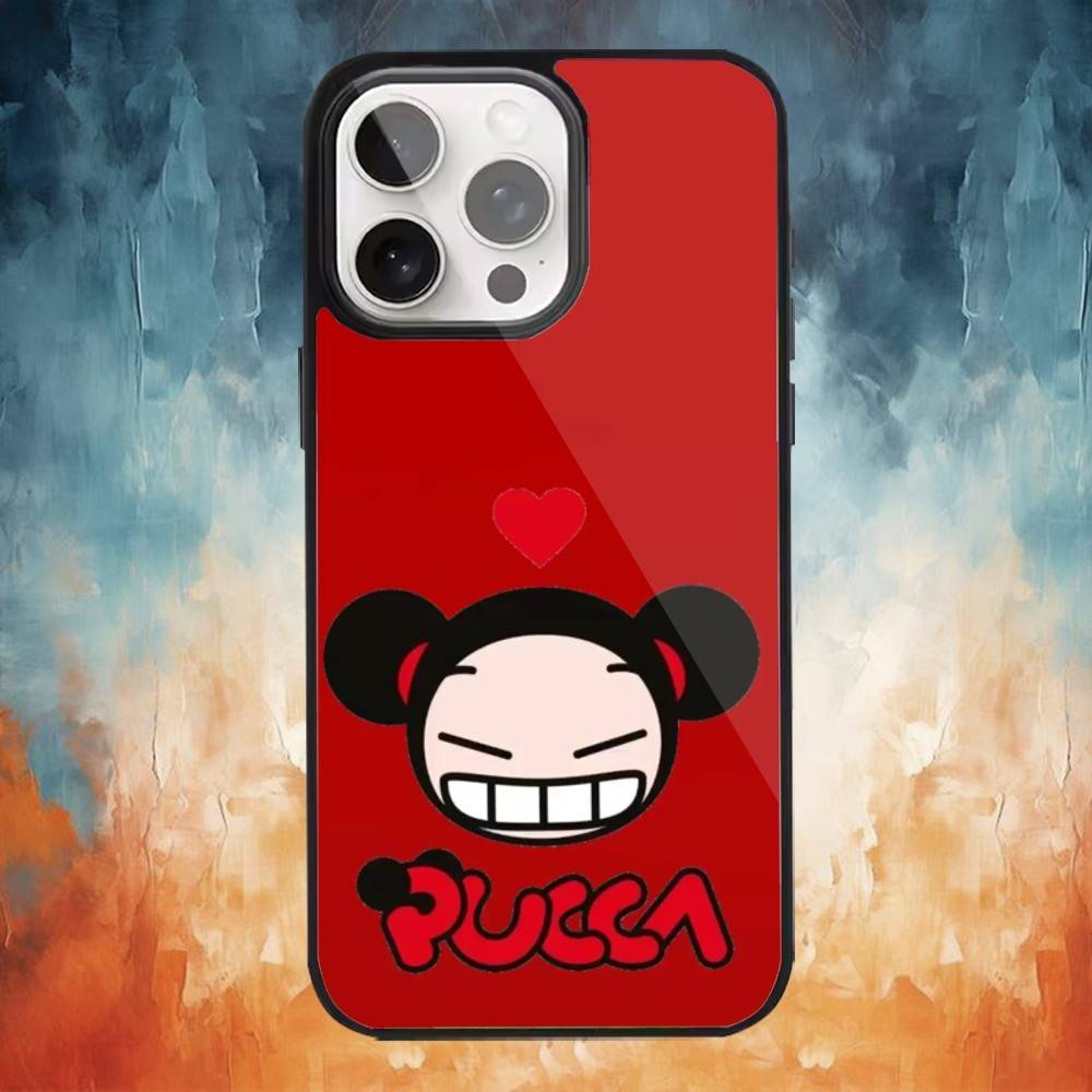 Cute Cartoon-Pucca  Phone Case For iPhone 17,16,15,14,13,12,Plus,Pro,Max For Magsafe Magnetic Wireless Charge