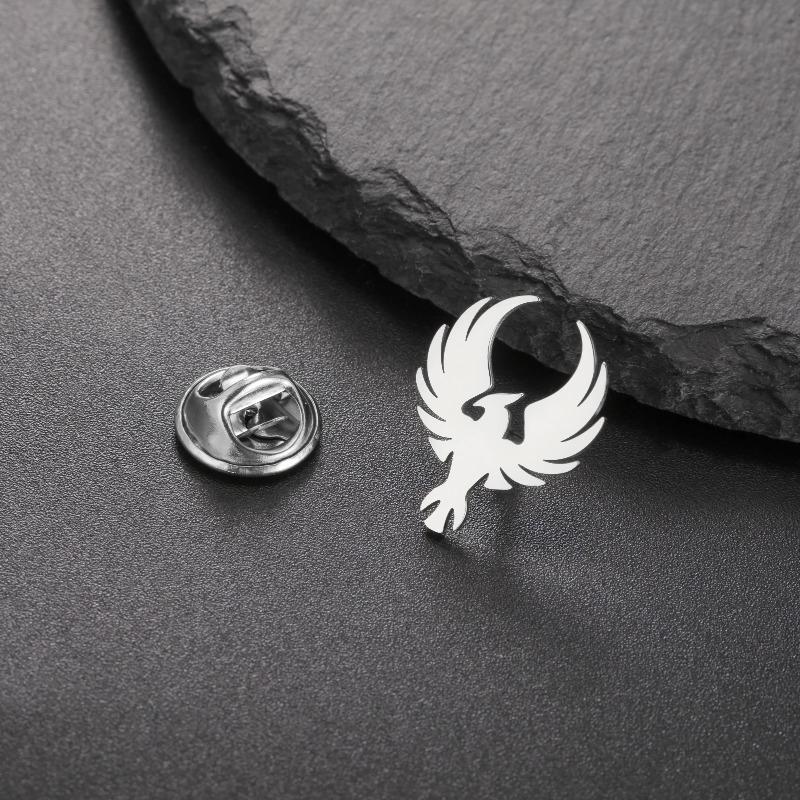 High-end European and American Retro Luxury Animal Brooch Set, Stainless Steel Material, Fashionable Trendy Souvenir, Suitable