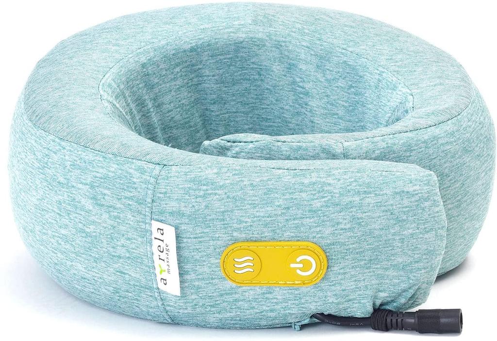 ALINCO Neck Pillow Massager with Heating Function, Compact and Lightweight, Rotating Massage Heads, Blue, MCR8321(A)