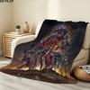 1PC Destiny Patterned Flannel Blanket Suitable For All Seasons For Home Decor Warmth And Comfort Gifts Holiday Present