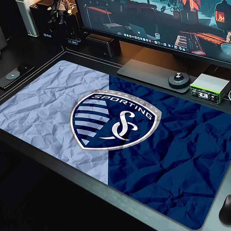 Sporting Kansas City Large Size Mouse Pad Large Gaming Table Cushion Non-slip Laptop Tablet Big Mousepad XXL Mat Mini PC Playmat With Lock edge