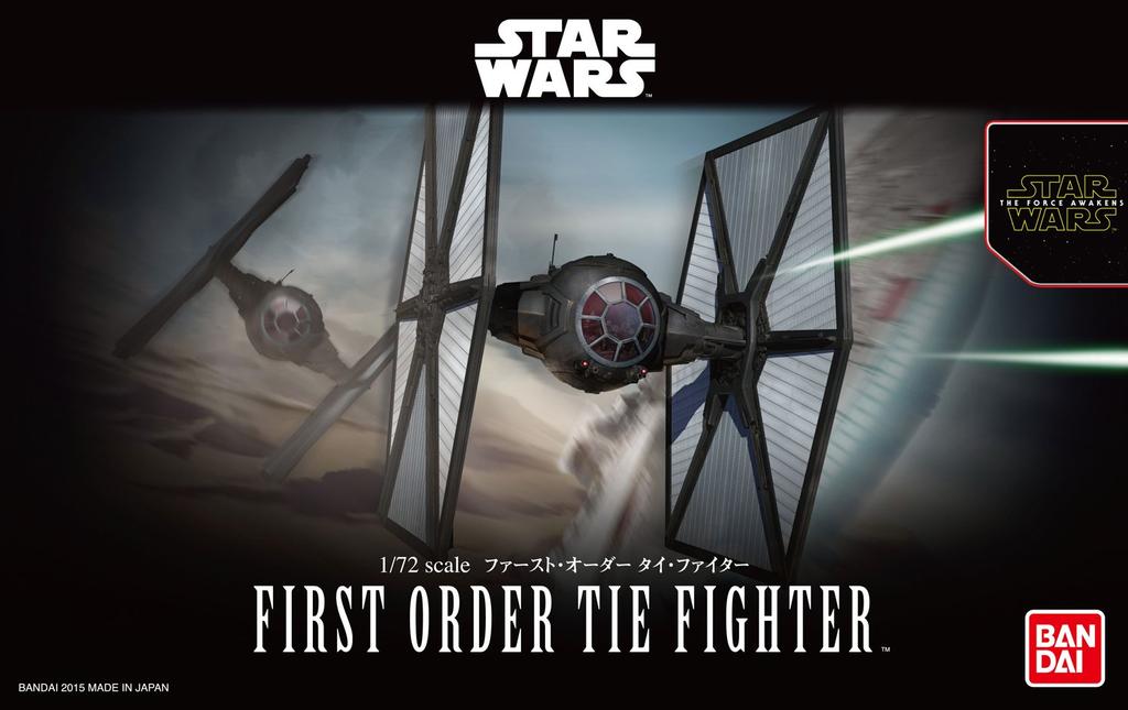 Plastikový model stíhačky TIE Star Wars prvního řádu BAN203218 1/72