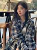 Ladies Fashion Lace Long Sleeve V-neck Round Neck Lace Button Shirt Shirt