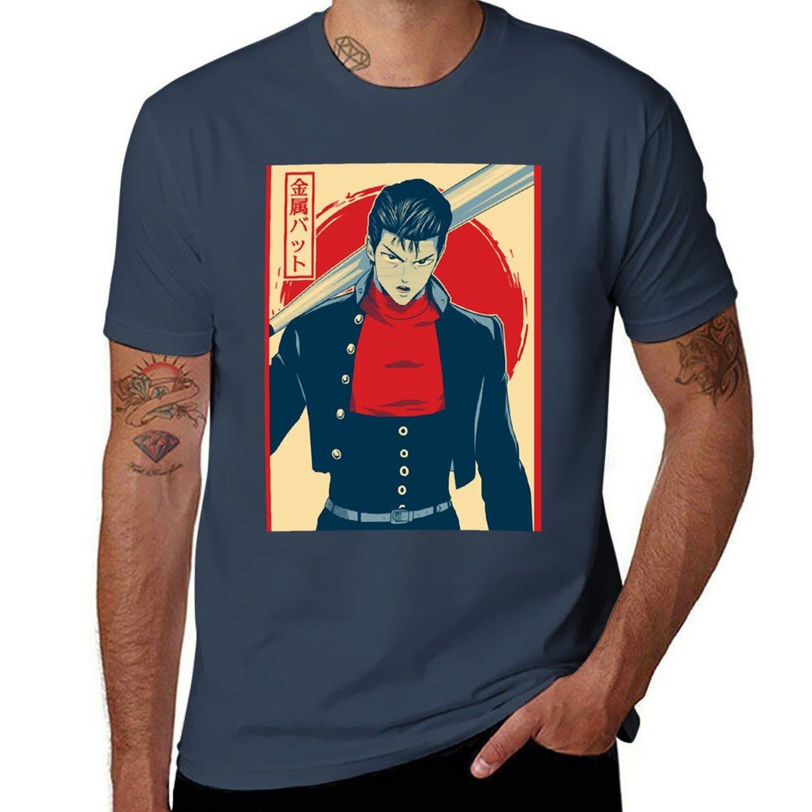 Metal BatClassic TShirt Art Pattern Printed Casual Top S