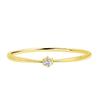 Lala Christie Women's Ring, 0.02ct Diamond, Simple Type, 18K Gold, Size 7, lr71-0006-yg-s-07